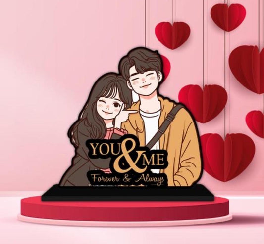 Valentine gifts couple Anniversary Gift for Couple Special howpiece with Crystal Figurine, Gift for Girlfriend, Boyfriend, Husband, Home Décor