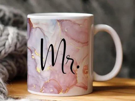 Mr.best design for couple white mug