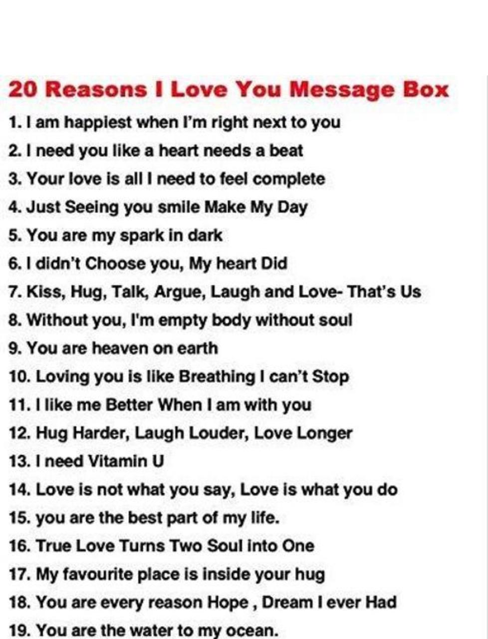 20 reasons Why I love You PINK , valentines gift Sets Wooden Box With 20 Heart Pills With Love message